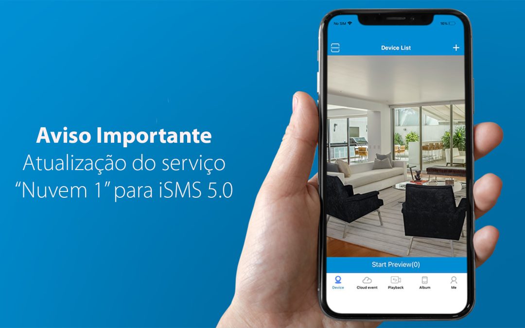 Atualização do serviço “Nuvem 1” iSMS 5.0